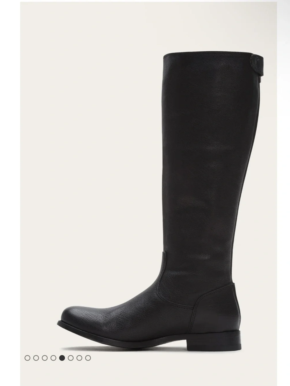 Frye Black Melissa Button Back Zip Boots with Side Buckle 6.5
